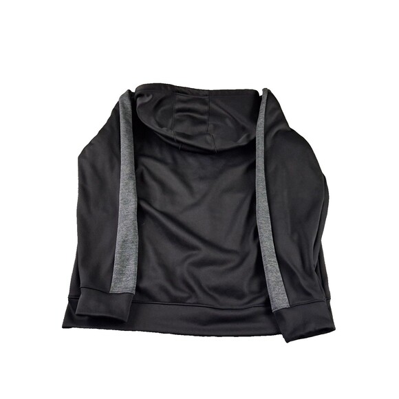 Adidas ClimaWarm Men’s Full Zip Hoodie Jacket Size Large Black Gray Fleece - Picture 6 of 13
